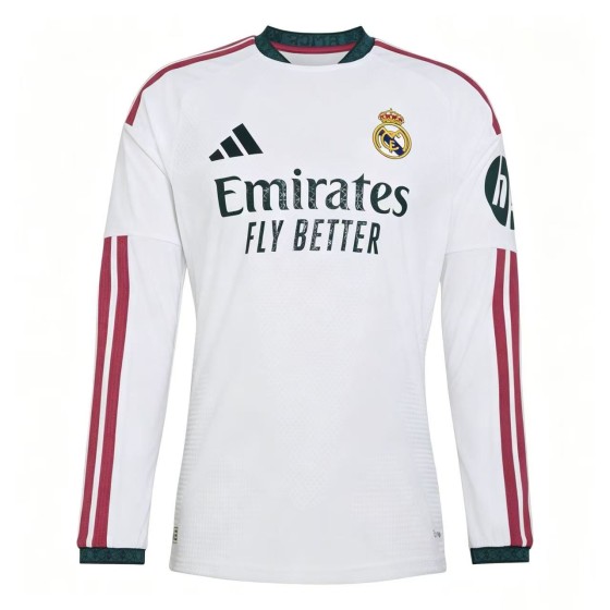 Real Madrid 26_27 Authentic Long Sleeve Home Jersey Soccer