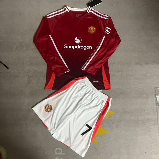 David Beckham Manchester United Kids Children Set Retro Jersey KinderTrikot Soccer Shirt