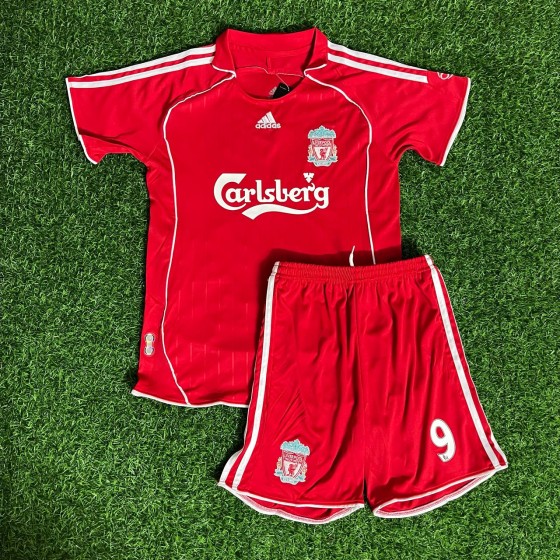 Fernando Torres 9 - Liverpool FC 200708 Kids Kit Jersey KinderTrikot Maillot Enfant Soccer Shirt