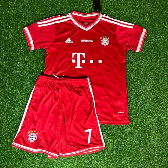 Frank Ribery Bayern Munich 2013 Final Kids Kit – Kit Jersey for Children –  KinderTrikot  Maillot Enfant Soccer Shirt